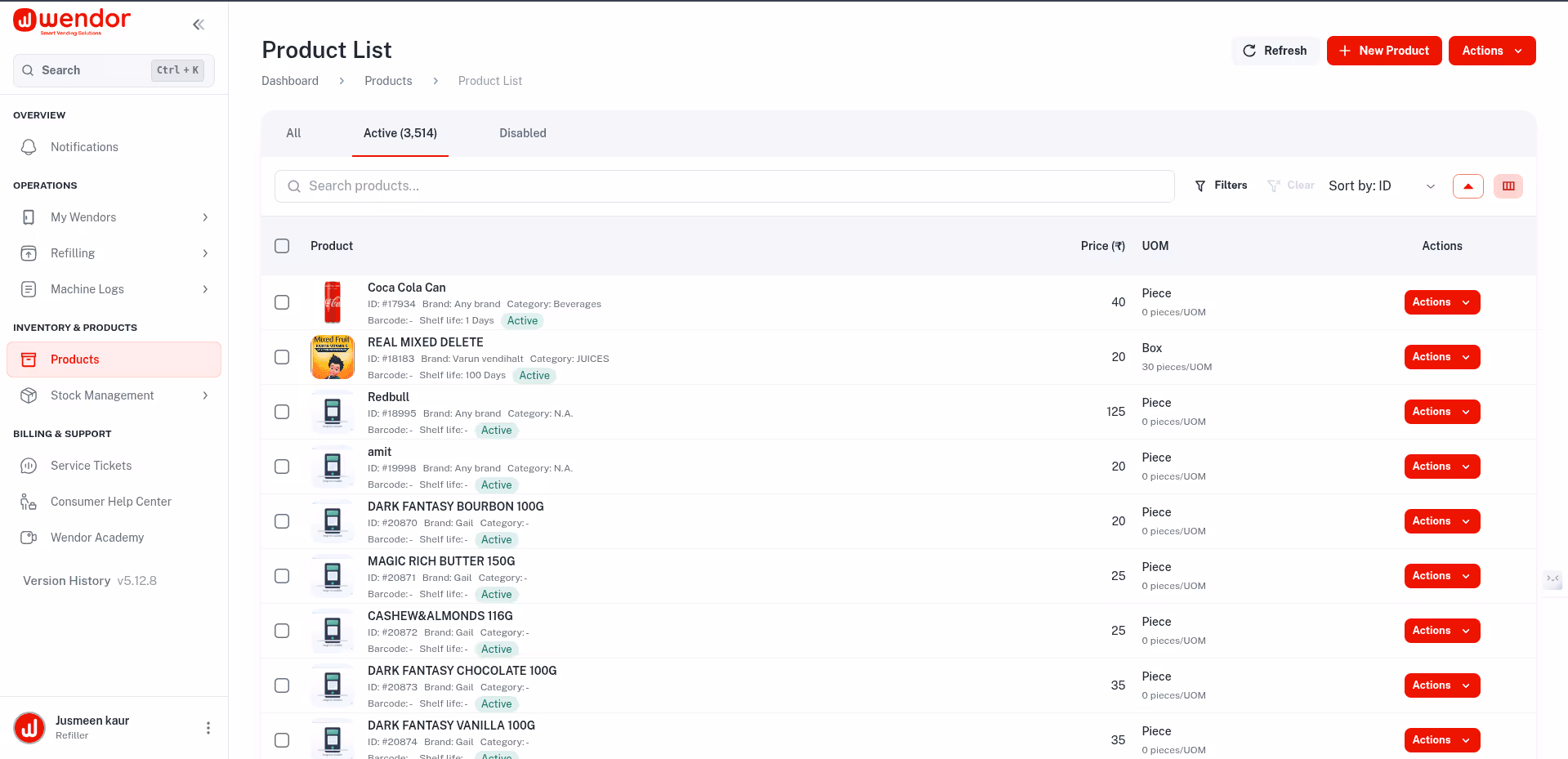 Sales Analysis — Wendor vending